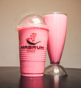 Try our delightful Milkshakes Mabruk Cafe