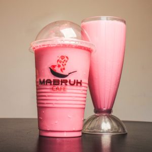 Try our delightful Milkshakes Mabruk Cafe