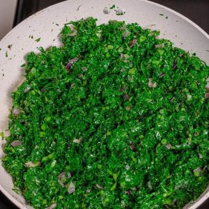 Spinach cooked