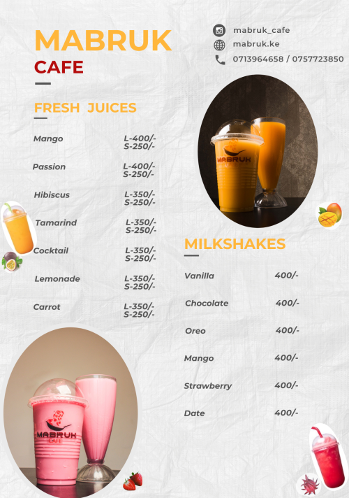 cold beverages